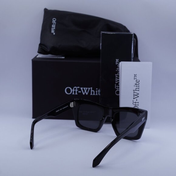 Off-White OERI13Y SELMA 1007 Square Sunglasses – Black/Grey main image 6